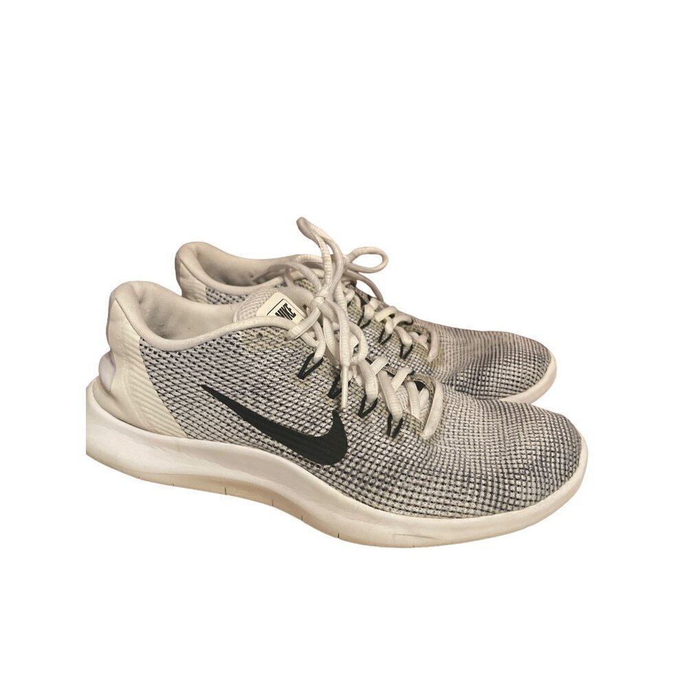 Nike Flex Runner Grey White Women's Running Shoes AA7408-100 Size 9.5